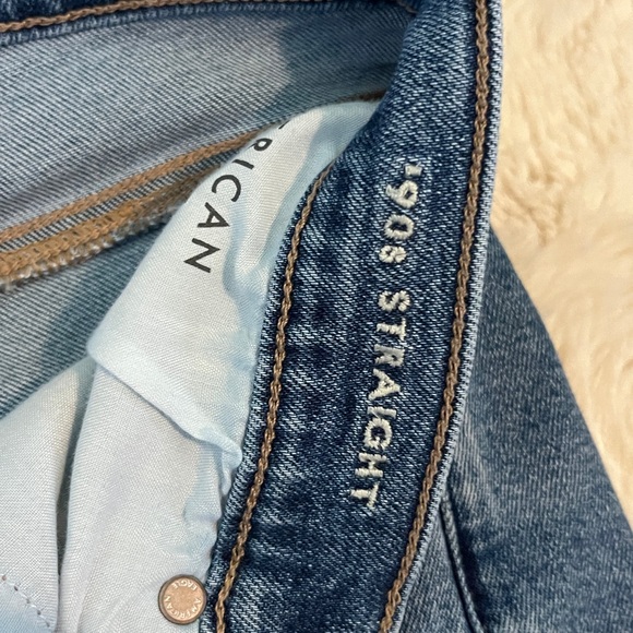 American Eagle 90s straight leg jeans 10 - Picture 2 of 4